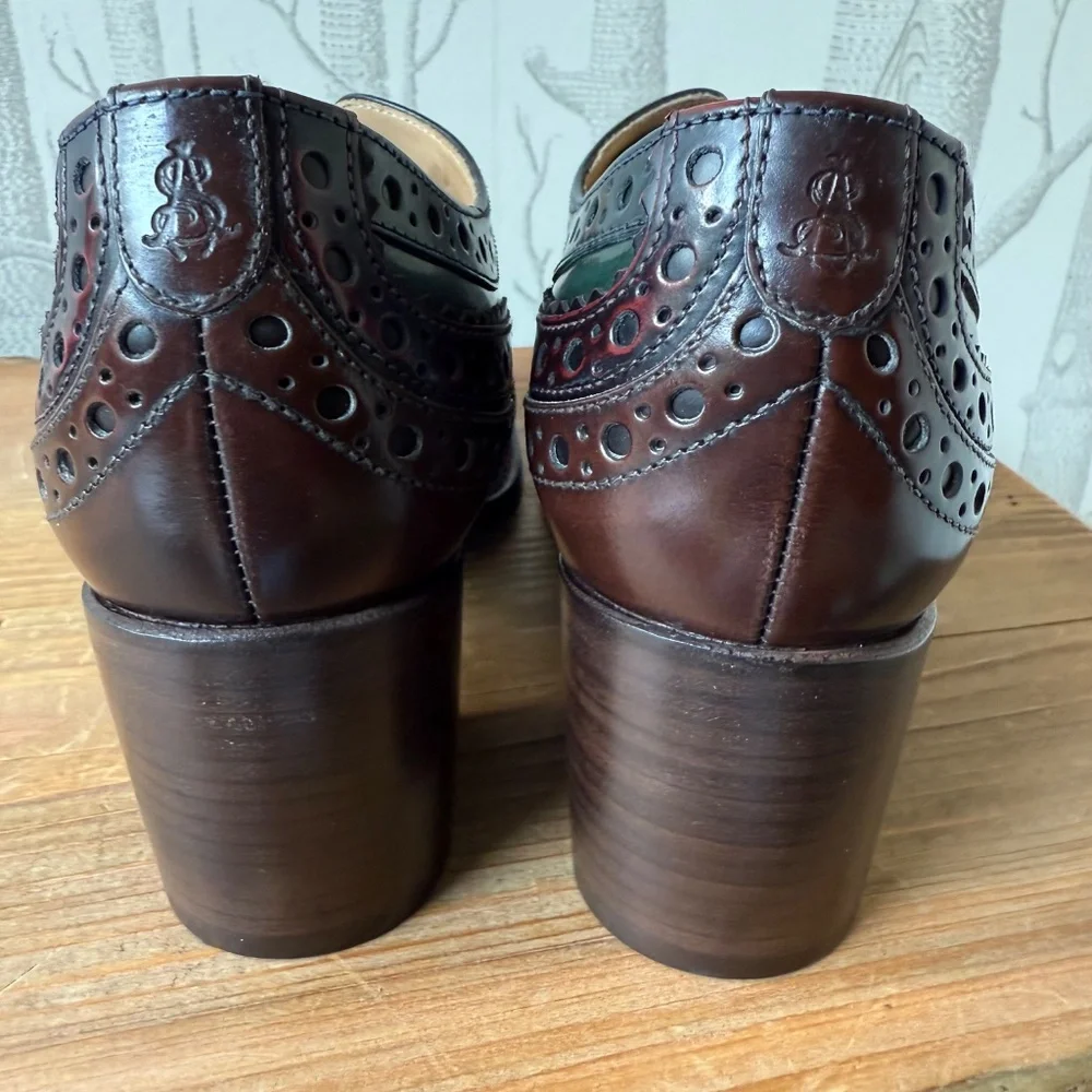 NIB The Office of Angela Scott Mrs. Doubt Colorblock Brogue Oxford- Size 37.5 - Picture 5 of 13